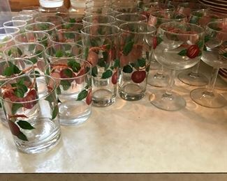 Franciscan apple glasses