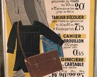 French department store seasonal sale advertisement