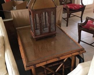 Side table and lamp