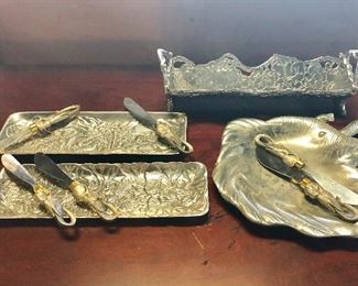 "ARTHUR COURT" c.1987-1991, Cheese & Cracker Serving Pieces 