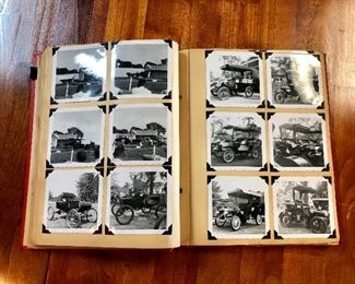 Vintage Photo Album w/ Antique Car Photos, as well as black & white pictures from 1950-1962