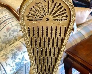 Vintage Brass Fireplace Screen