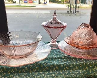 Pink Depression Glass