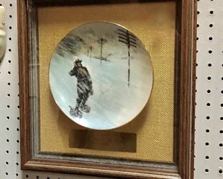 c.1987, "R.F. THOMPSON "Winning Spirit of Service" with Certificate of Authenticity, by Artist Ernest Hamlin Baker, Produced for the Telephone Pioneers of America, Signed & Numbered, Serial #8509