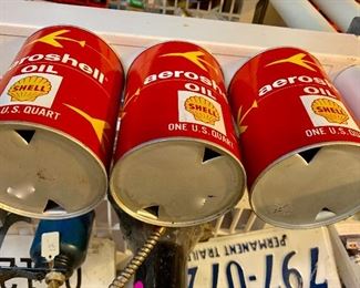 Vintage Shell Oil Cans