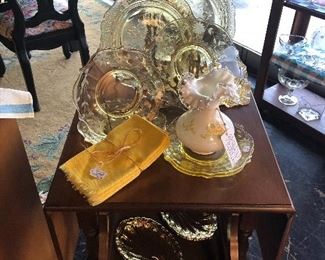 Yellow Depression Glassware 