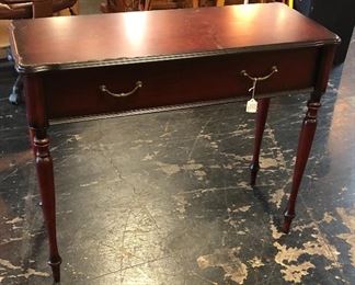 Small Mahogany Sofa Table with 2 Drawers