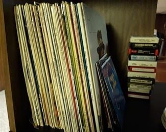 Vinyl Albums and 8-Track Tapes