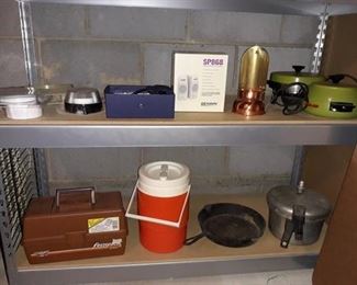 Pots and Pans, Tackle Box, and Other Appliances