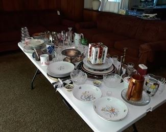 An Array of Tableware and Glassware