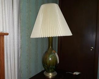 Mid Century Glass Table Lamp