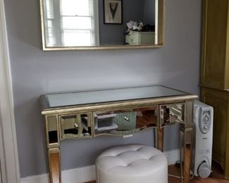 Gold Mirror,  Mirror and Gold Vanity