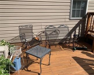 Many Wrought Iron Garden Items
