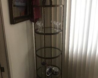 Iron and glass holder
