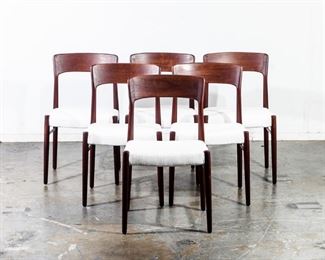Danish modern teak dining chairs