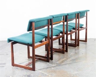 Atomic Rosewood dining chairs imported from Holland