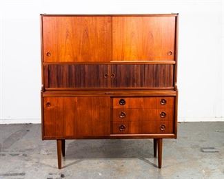 Johannes Andersen Danish modern Teak Hutch / Cabinet