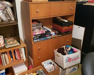 packed office, supply and furniture