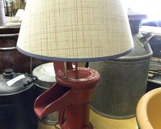 Antique Water Pump Lamp