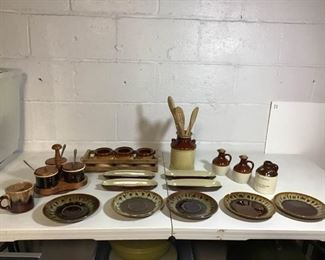 Assortment of Brown Glaze/Drip and Brown Items