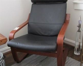 Black 'leather' chair