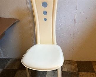 4 Italian leather chairs