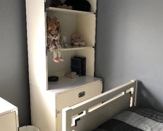 Dixie "Campaigner" Furniture for bedroom  3 drawer with 3 book shelves