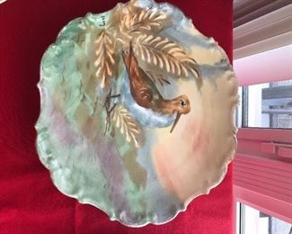 2 handpainted plates Limoges