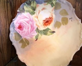Antique hand painted limoges hand signed