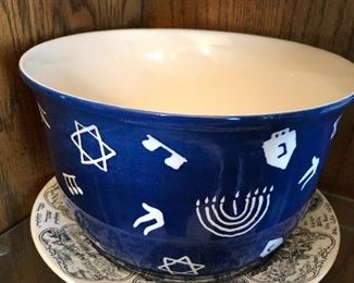 Hanukkah popcorn bowl