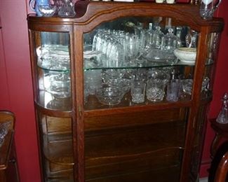 Curved Glass China Cabinet