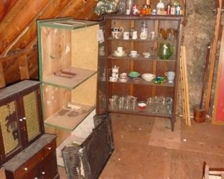 Doll House, Child's Cabinet & Bookcase