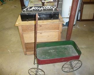 Wagon & Neon Sign