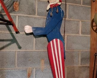 Wooden Uncle Sam Yard Display