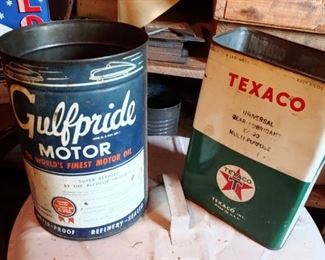Old Gulfpride Motor Oil Can