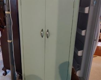 Vintage Metal Kitchen Storage Cabinet
