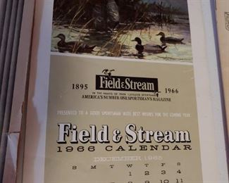 1966 Field and Stream Calender