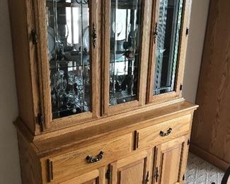 Matching china cabinet with light!