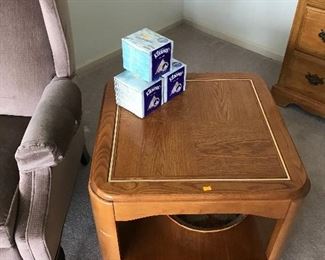 End table matches set in living room!