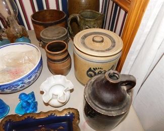 Assorted Pottery(Stoneware Jug and more)