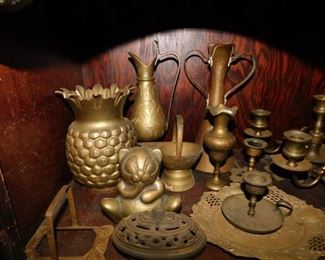 Lots of Assorted Brass Items