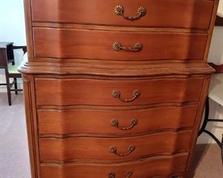 French Provincial Chest on Chest 