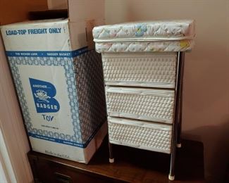 Vintage Doll Diaper Changing Table/Drawers in Box