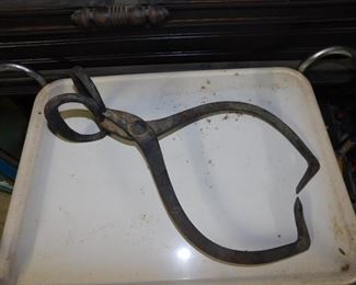 Antique Ice Tongs