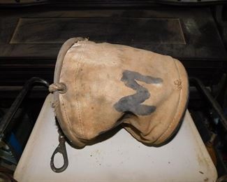 Old Canvas Water/Feed Bucket