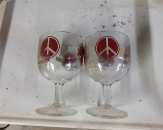 Vintage Peace Sign Glasses