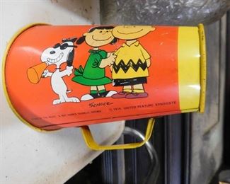 Vintage Peanuts Tin Litho Megaphone