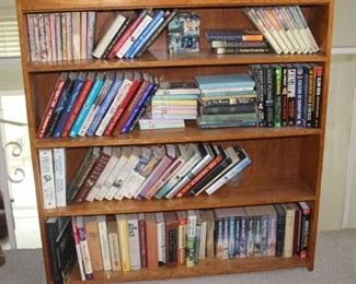 Bookcases, book sets, Bibles.