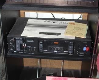 JVC receiver, tuner and cassette deck.
