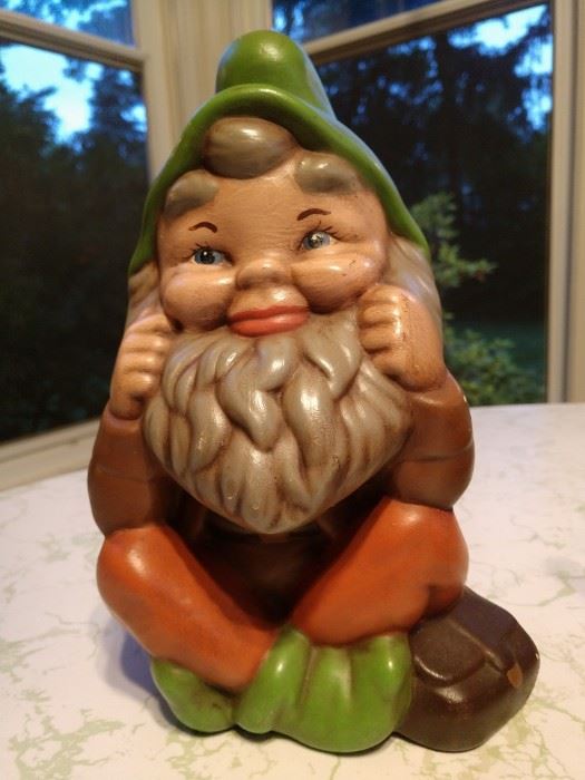 Adorable vintage garden gnome